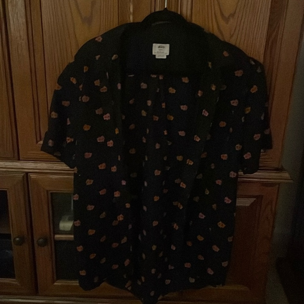 Vintage Vans Roses Button Down Tee
